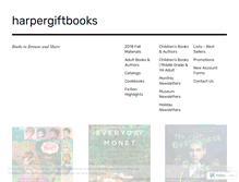 Tablet Screenshot of harpergiftbooks.com